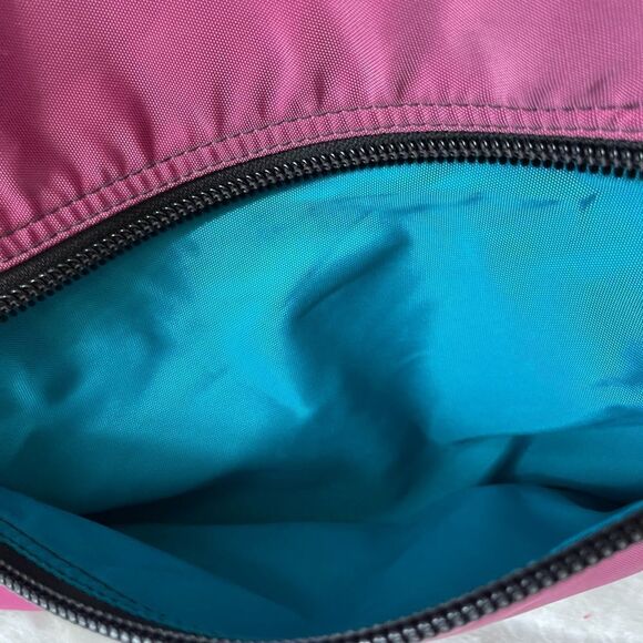 Maggie Matter extra large dark pink Nylon sling back shoulder bag ,bla… - Picture 11 of 12